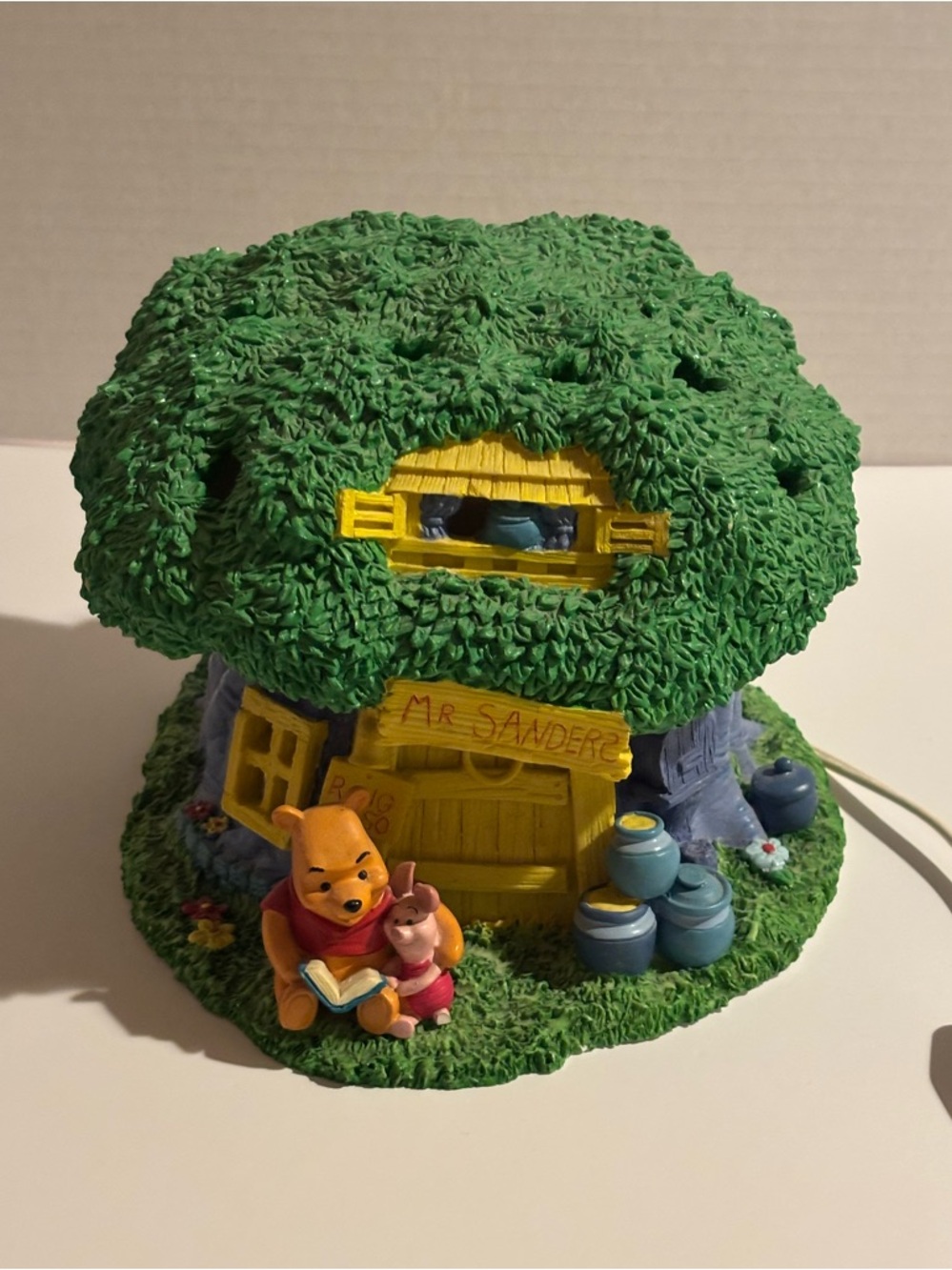 Winnie the Pooh Green Treehouse Night Light Lamp